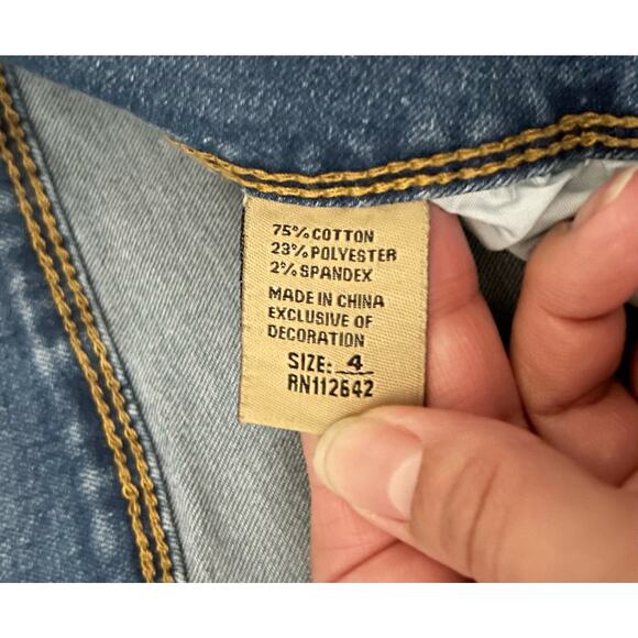 TALA Medium Wash Distressed Skinny Ankle Jeans Womens Size 4 - Picture 4 of 8